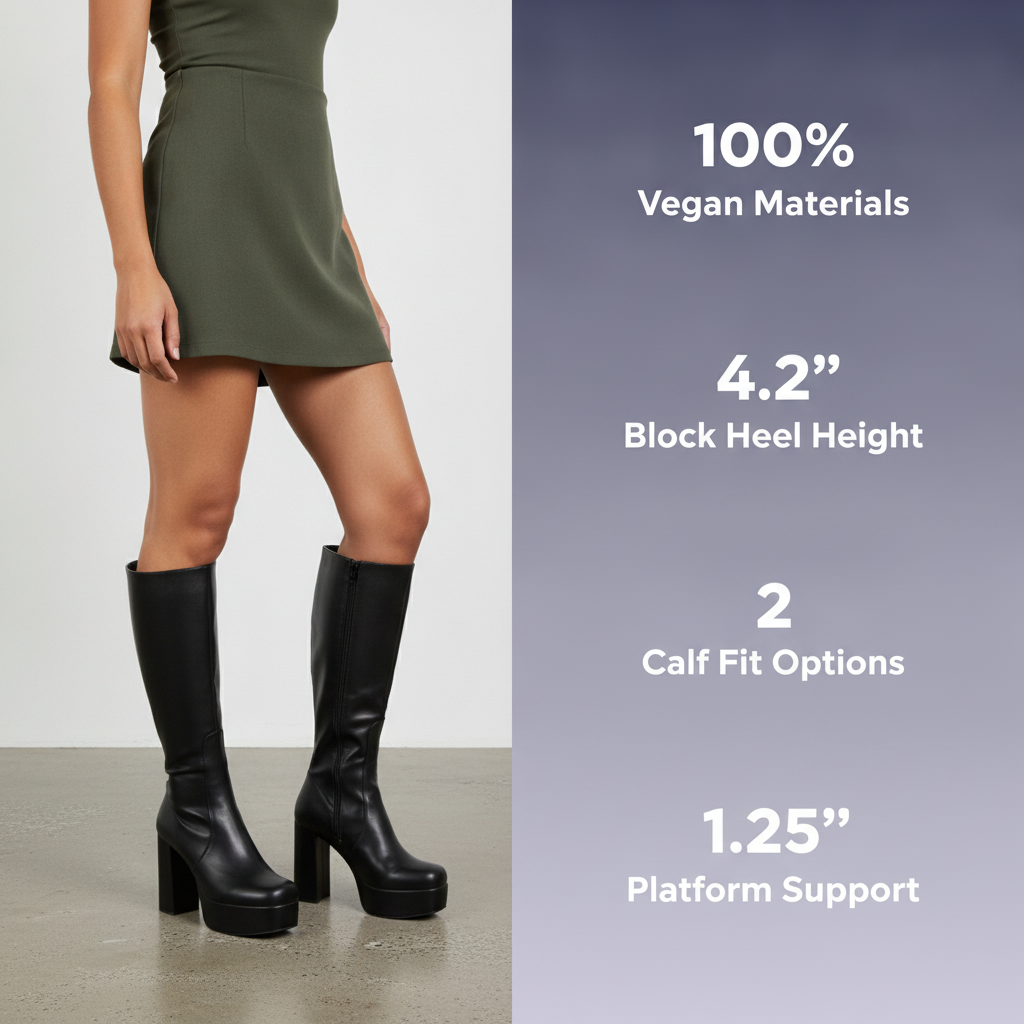 Whatta Showdown Platform Knee High Boots