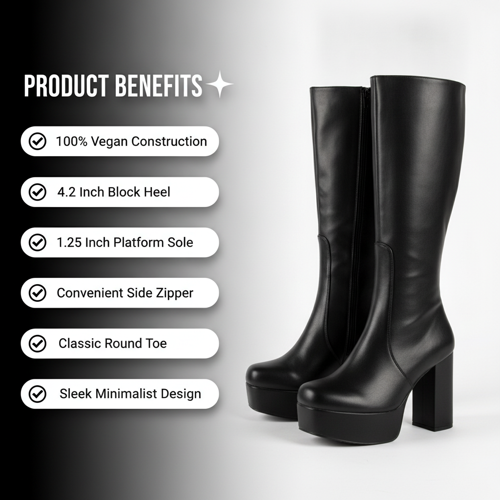 Whatta Showdown Platform Knee High Boots