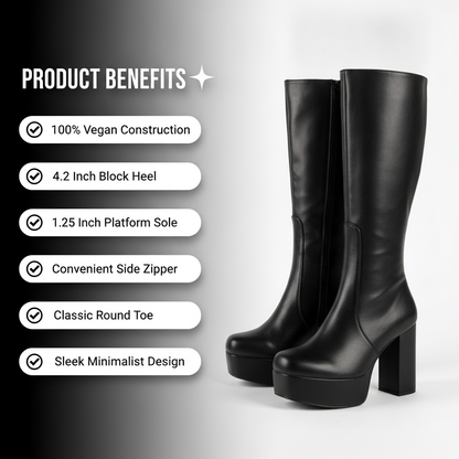 Whatta Showdown Platform Knee High Boots