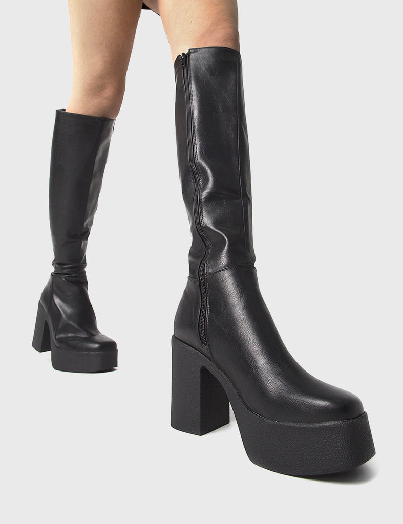 Whatta Showdown Platform Knee High Boots