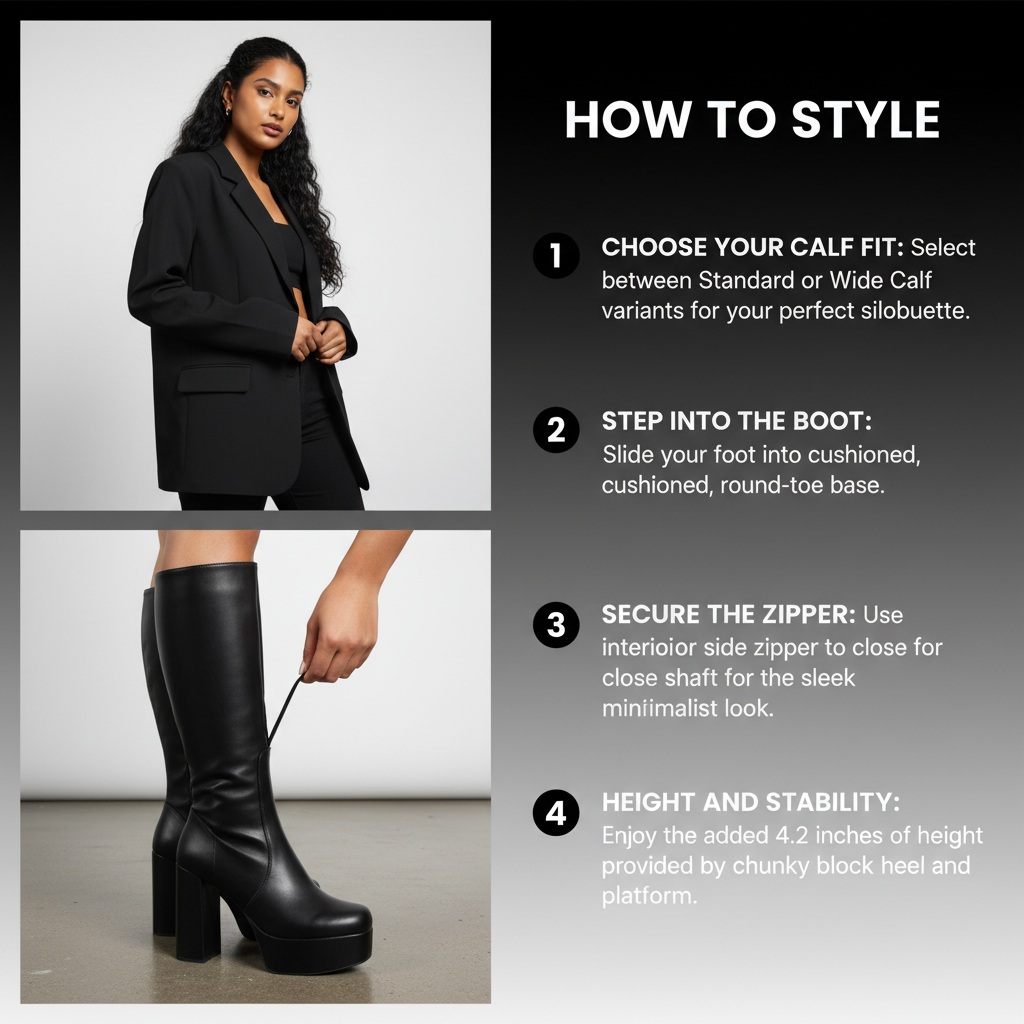 Whatta Showdown Platform Knee High Boots